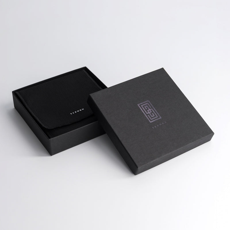 Boitier packaging Sednon fabriqué en Europe et enveloppe de protection coton